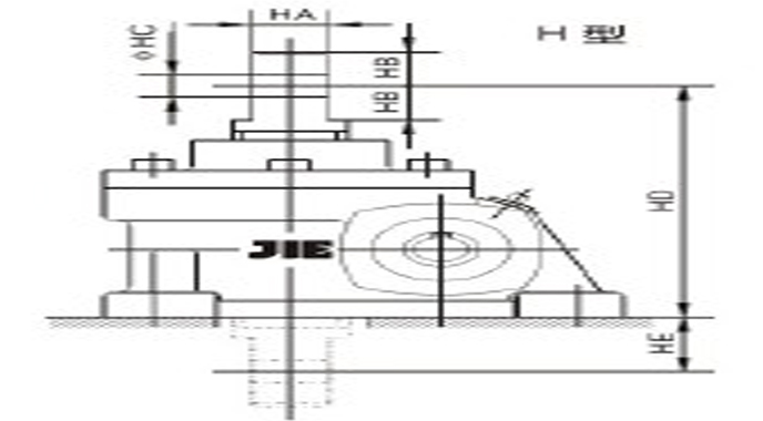蝸輪絲桿減速機JRSS-H系列詳細圖紙