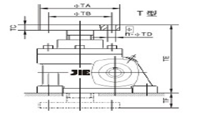 蝸輪絲桿減速機JRSS-T系列詳細圖紙