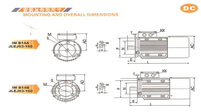DC制動電動機參數
